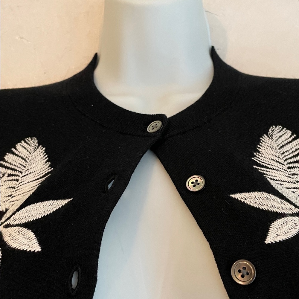 J. Crew Embroidered cardigan sweater XS - Picture 2 of 9